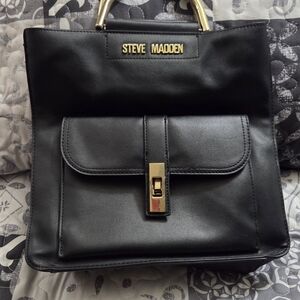 Steve Madden Black and Gold Tote